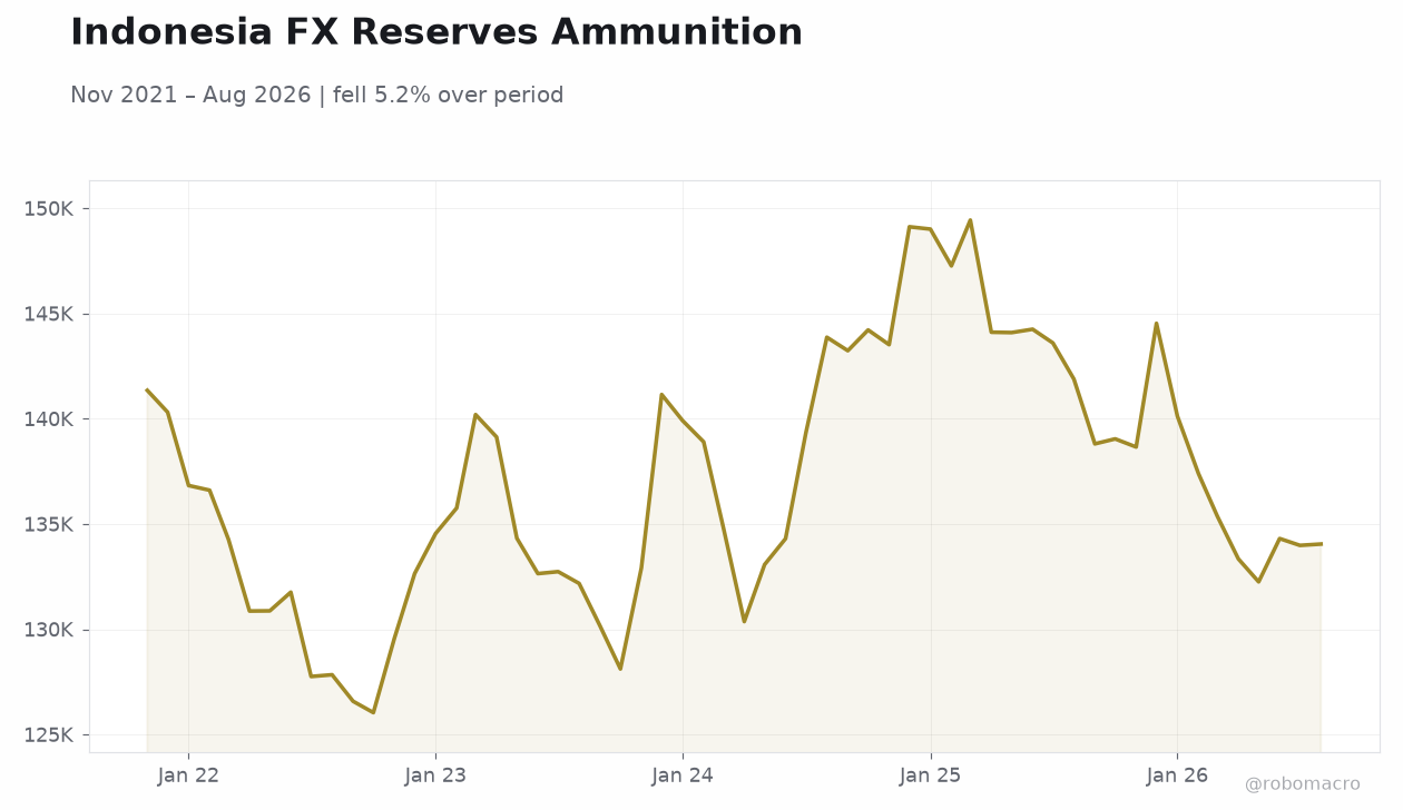 Indonesia FX Reserves Ammunition